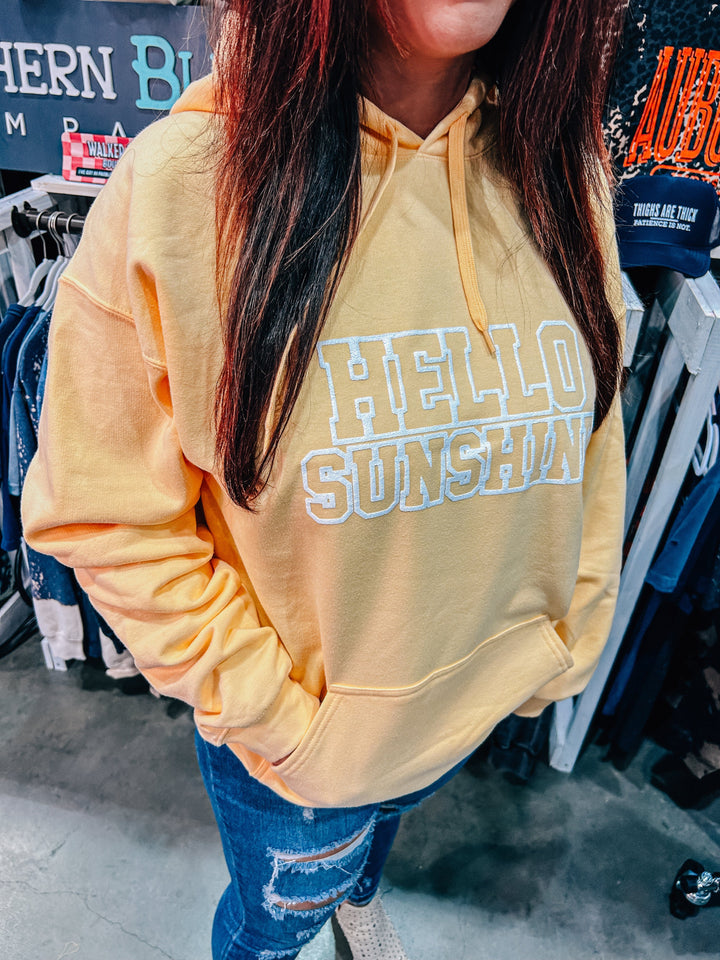 Hello Sunshine Yellow Hoodie