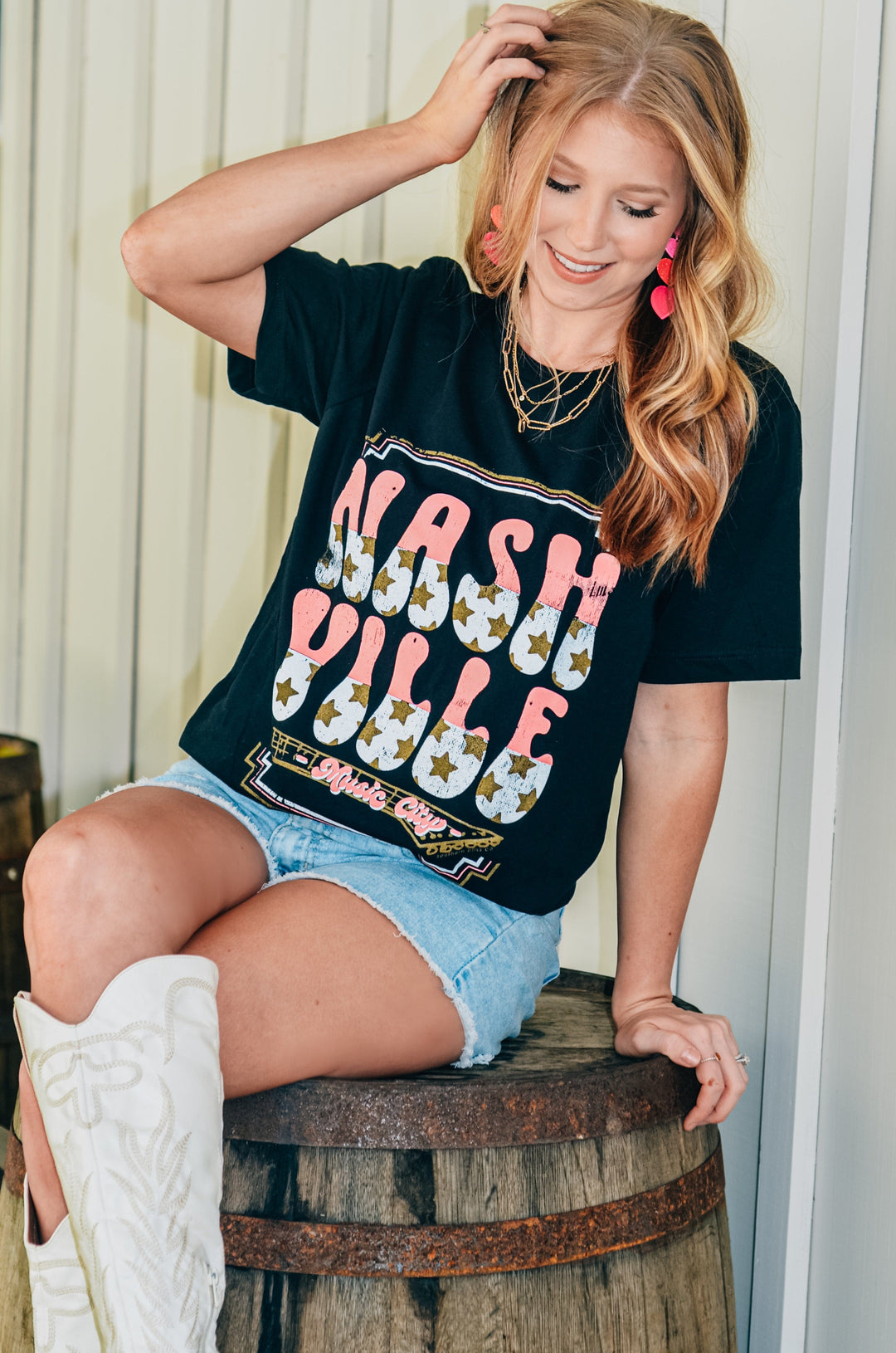 Nashville Black Solid Tee