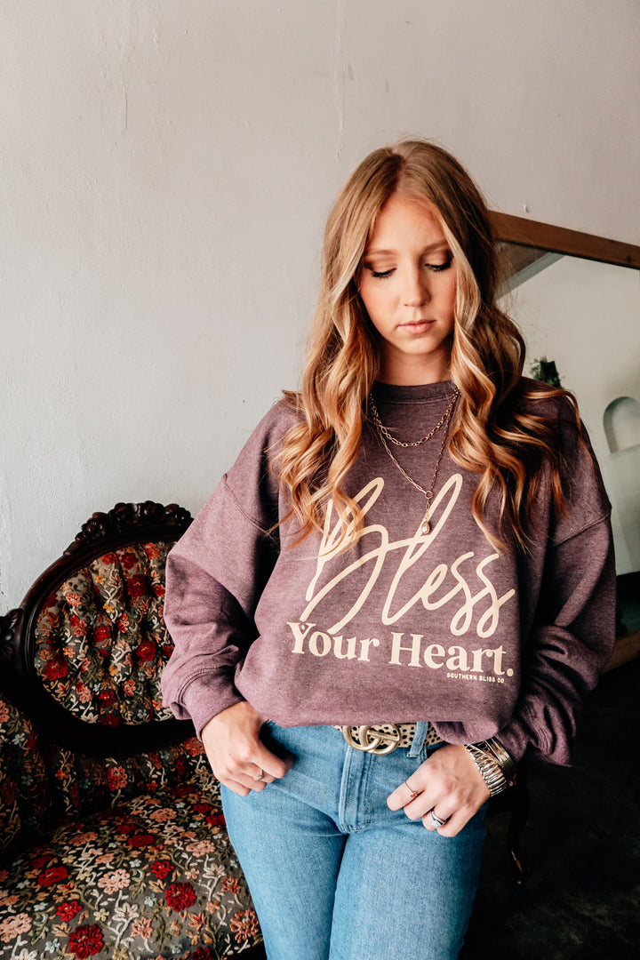 Bless Your Heart Solid Sweatshirt