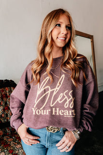Bless Your Heart Solid Sweatshirt – Southern Bliss Company