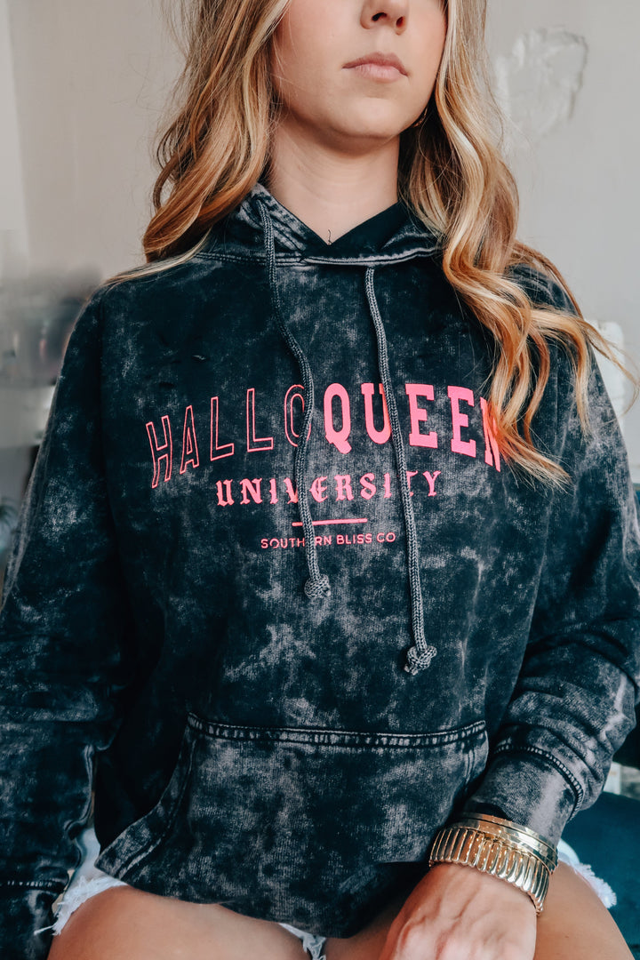 HalloQueen Black Destroyed Cloud Hoodie