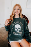 Much Too Young CC Charcoal Sweatshirt