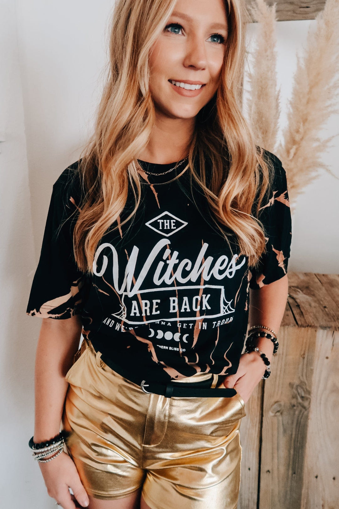 The Witches Are Back Bleached Tee