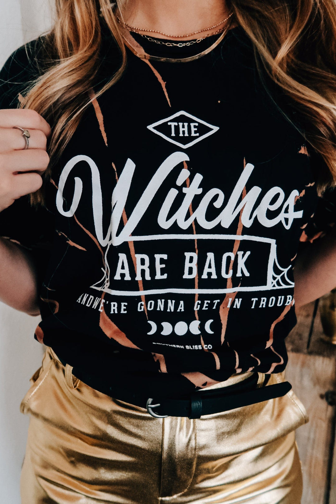 The Witches Are Back Bleached Tee