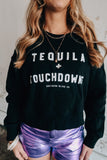 Tequila + Touchdowns Cropped Sweatshirt