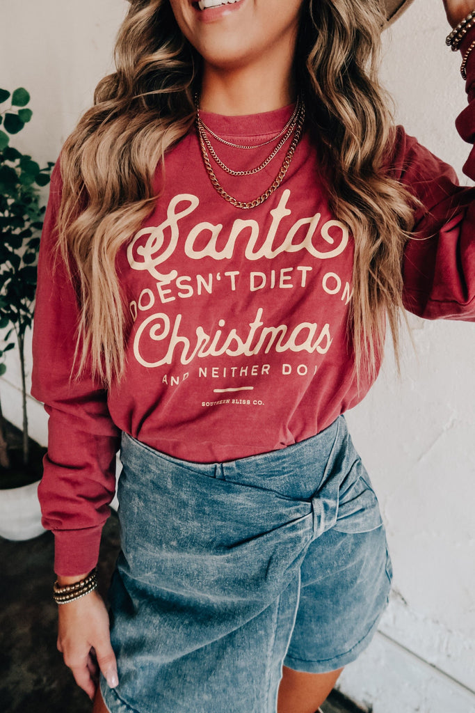 Santa Doesn't Diet CC Longsleeve