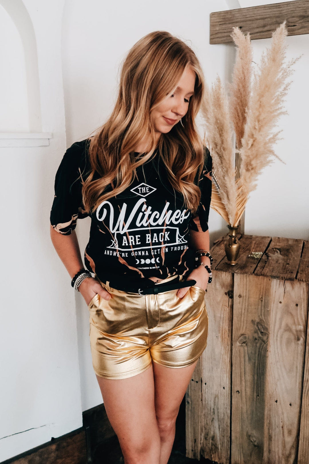 The Witches Are Back Bleached Tee