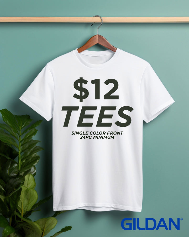 {CUSTOM 12PC MIN} Gildan Tee