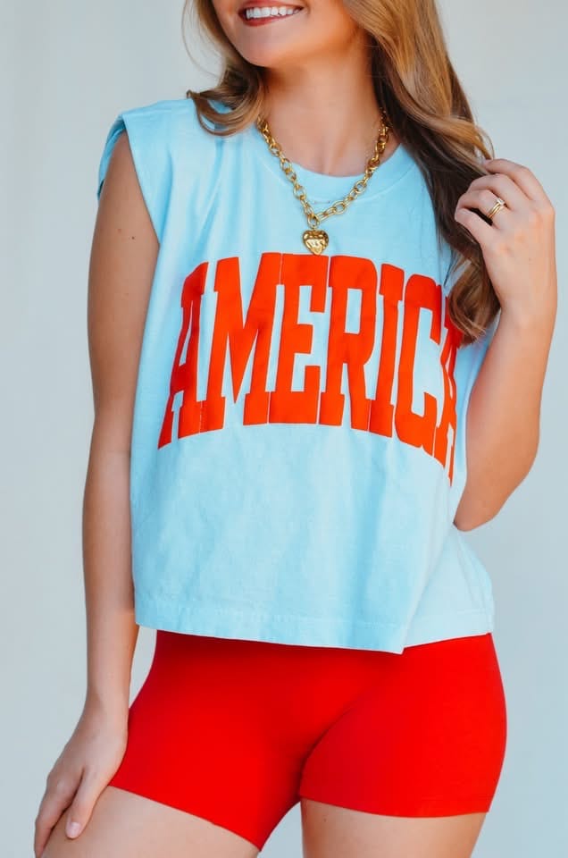 America Puff Muscle Tee