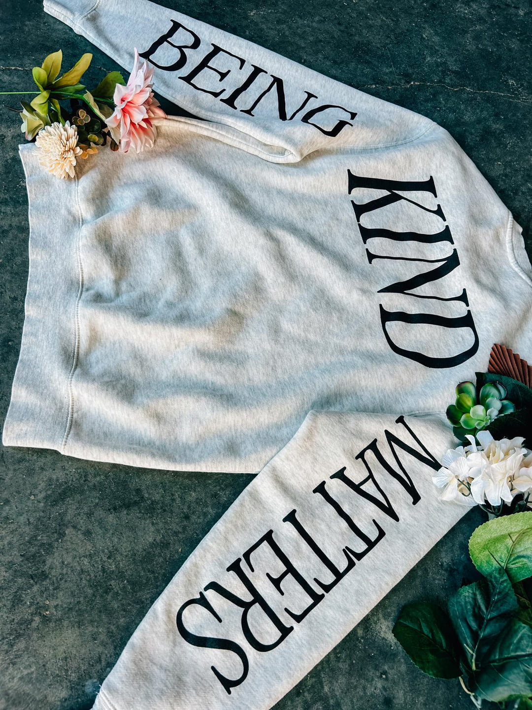 Being Kind Matters Happy Face Oatmeal Sweatshirt