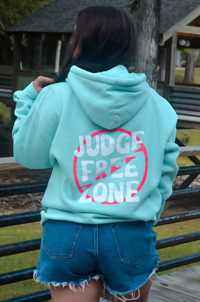 Judge Free Zone Mint Hoodie