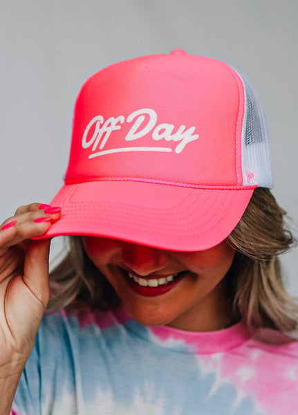 Off Day Pink/White Trucker Hat