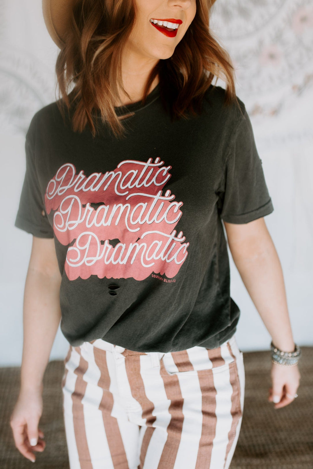 Dramatic Distressed Cut Tee