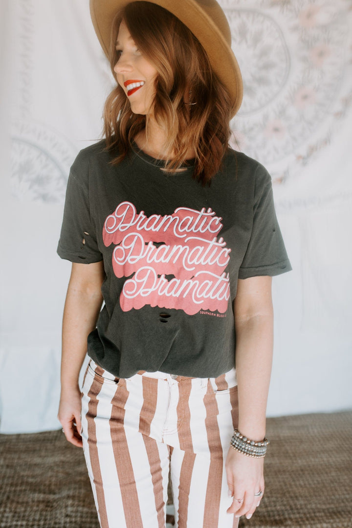 Dramatic Distressed Cut Tee