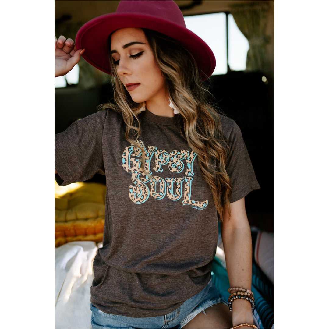 Gypsy Soul Brown Solid Tee