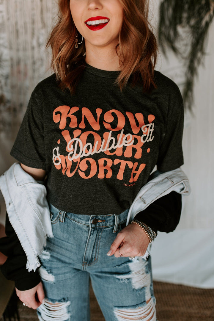 Know Your Worth Solid Tee