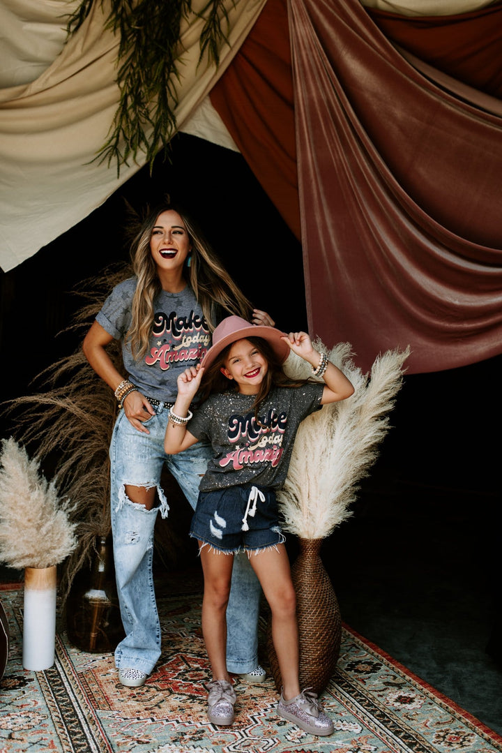 Make Today Amazing Youth Bleached Tee