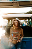 Chasing The American Dream Cut Distressed Tee
