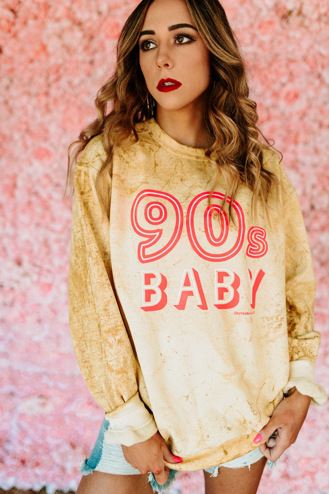 90s Baby Tie Dye Sweatshirt