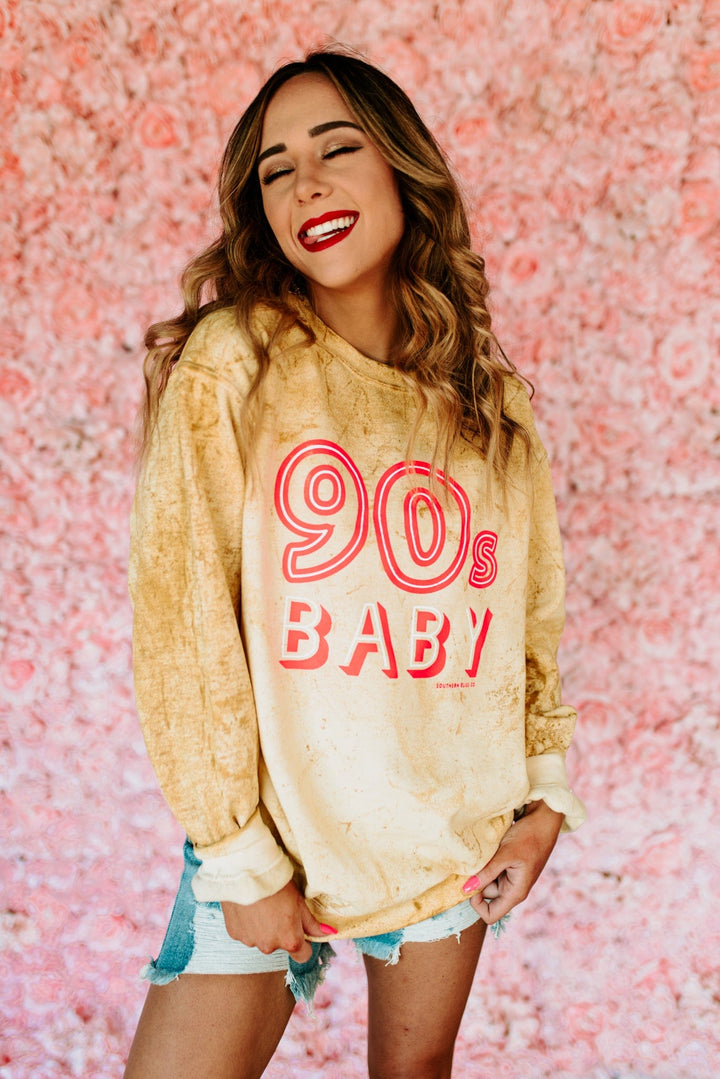 90s Baby Tie Dye Sweatshirt