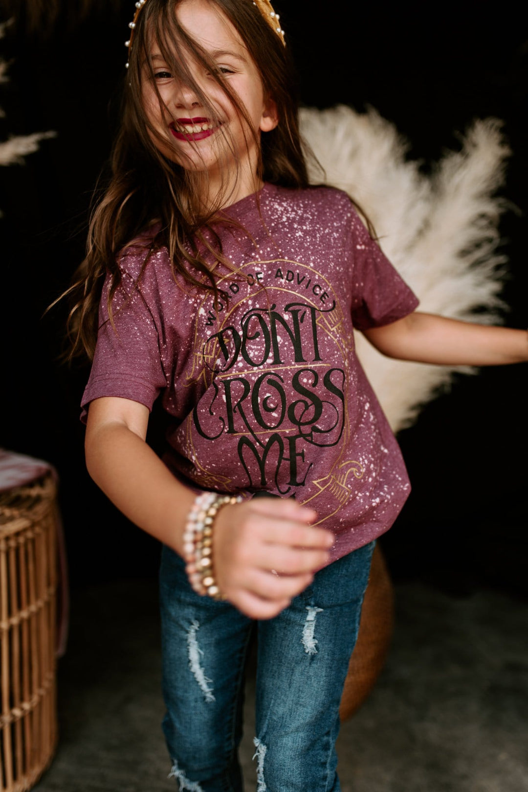 Dont Cross Me Bleached YOUTH Tee