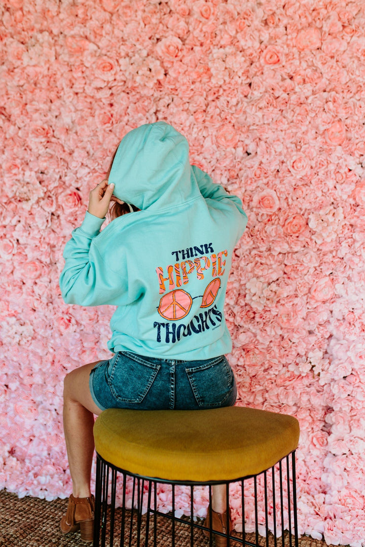 Hippie Thoughts Solid Hoodie