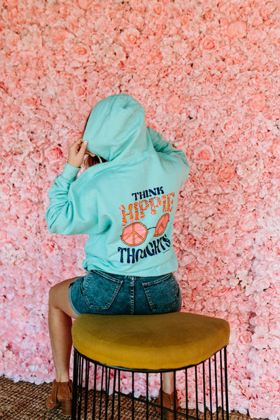 Hippie Thoughts Solid Hoodie