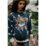 Hippie Vibin’ Bleached Sweatshirt