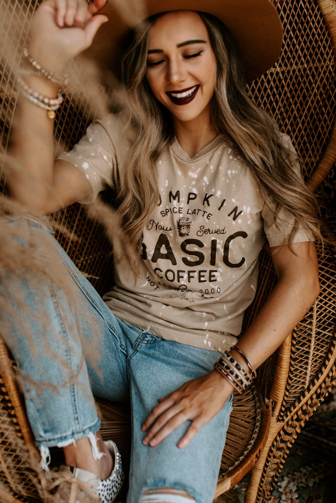 Basic Coffee Co Bleached Tee