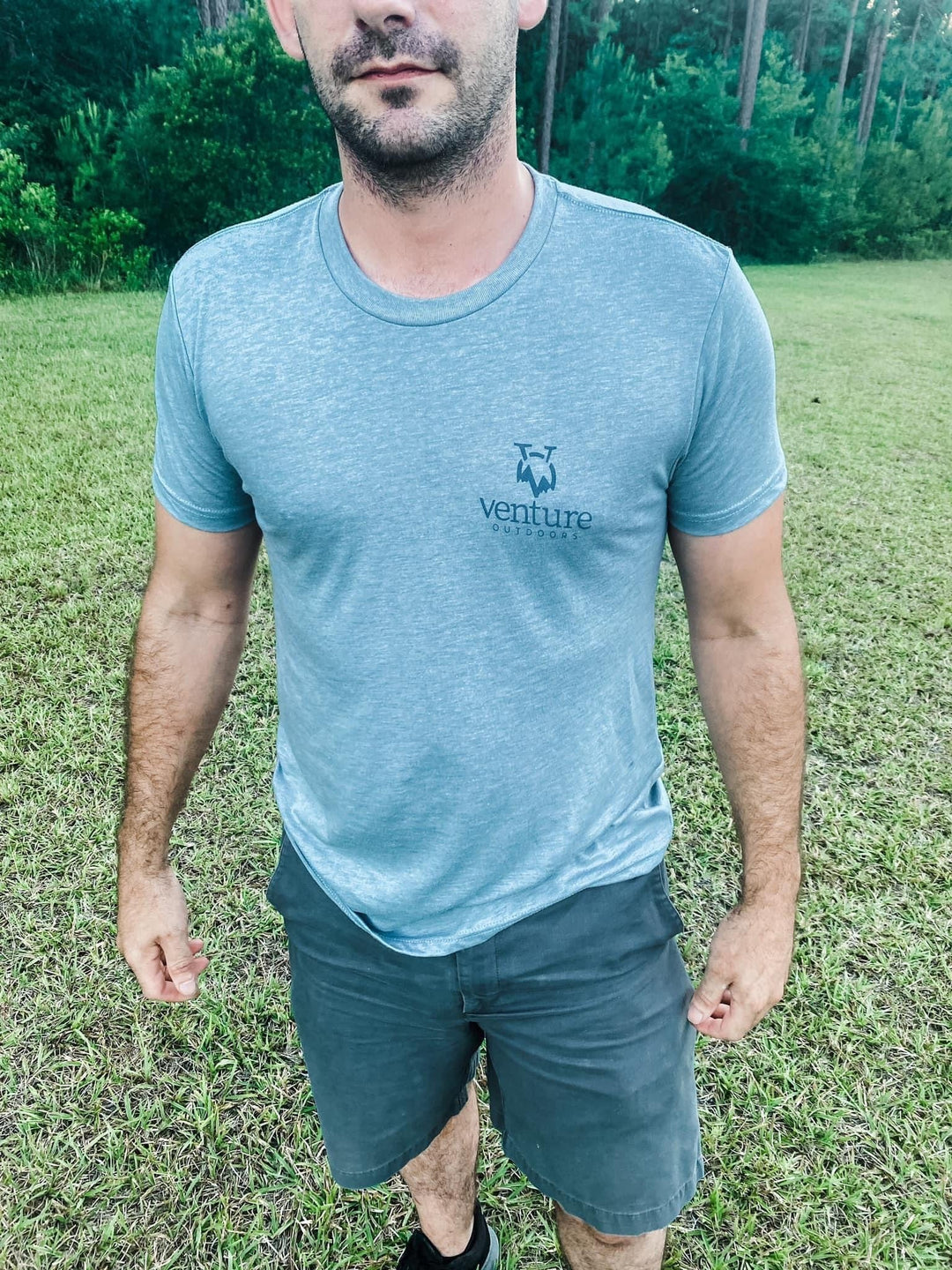 VENTURE MEN'S - Canoe Blue Tee