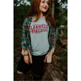 Flannels and Fireside Teal Tee