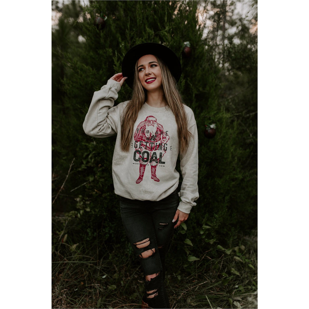 Getting Coal Sand Bleached Sweatshirt