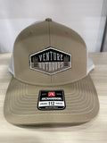 VENTURE - Hexagon Tan/White Hat