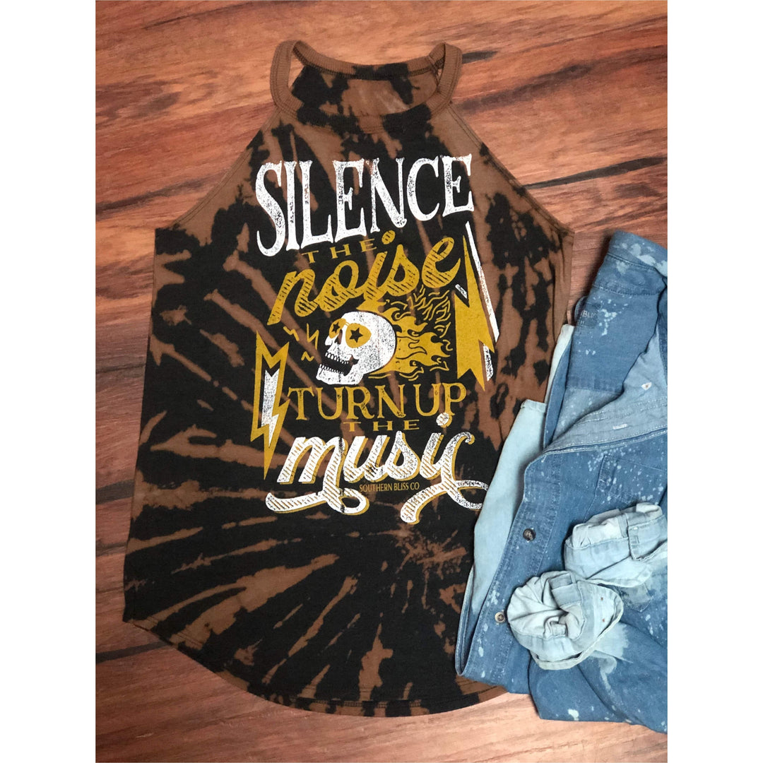 Silence the Noise Bleached Tank