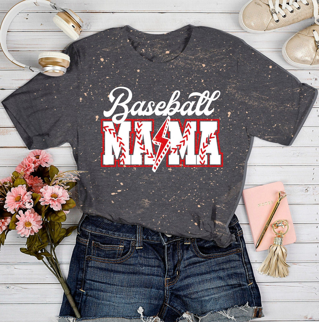 Baseball Mama Bleached Tee