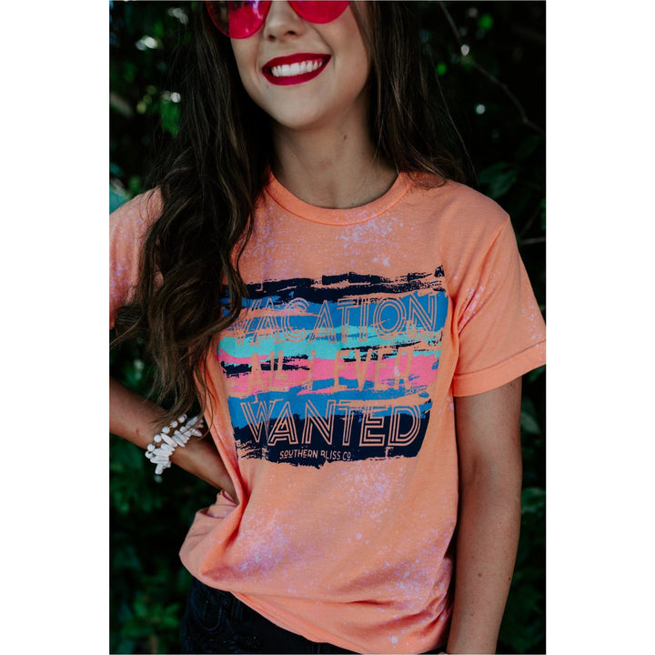 Vacation All I Ever Wanted Bleached Tee