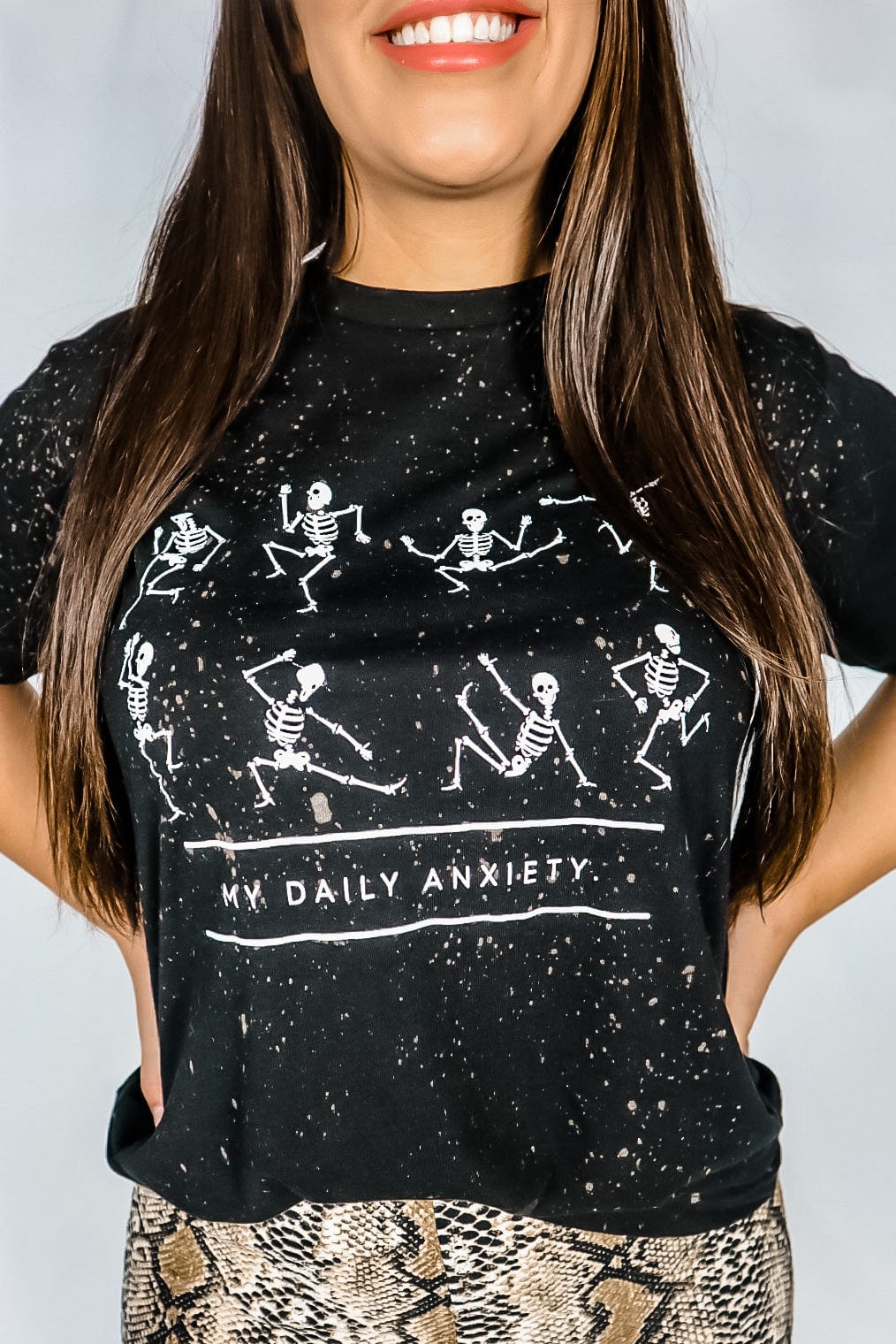 Daily Anxiety Bleached Tee