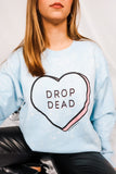 Drop Dead Blue Bleached Sweatshirt