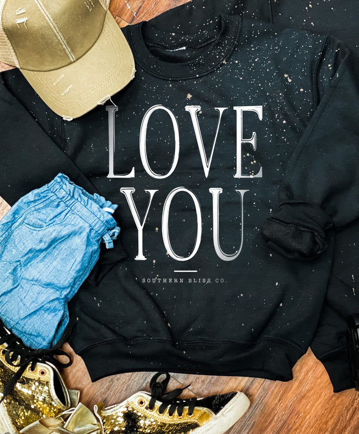 Love You YOUTH Bleached Sweatshirt