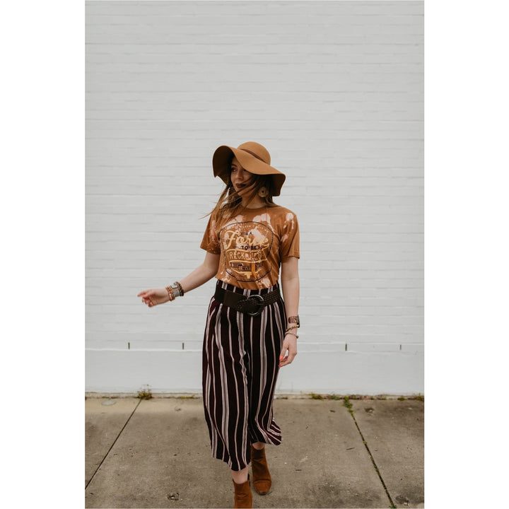 Force to be Reckoned With Bleached Mustard Tee