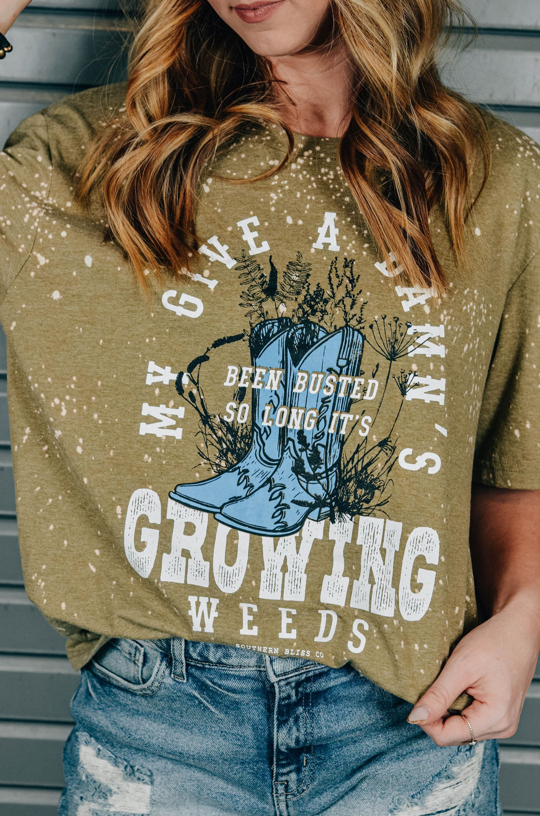 Growing Weeds Bleached Tee