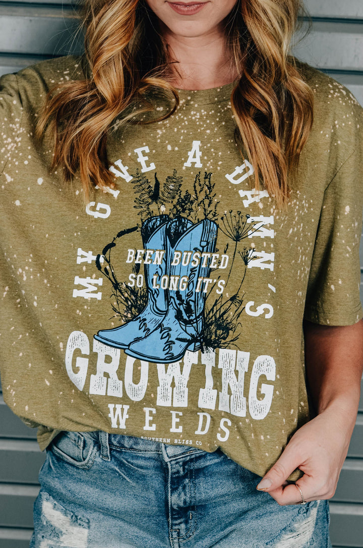 Growing Weeds Bleached Tee