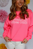 Weekend Vibes Only Hot Pink Sweatshirt