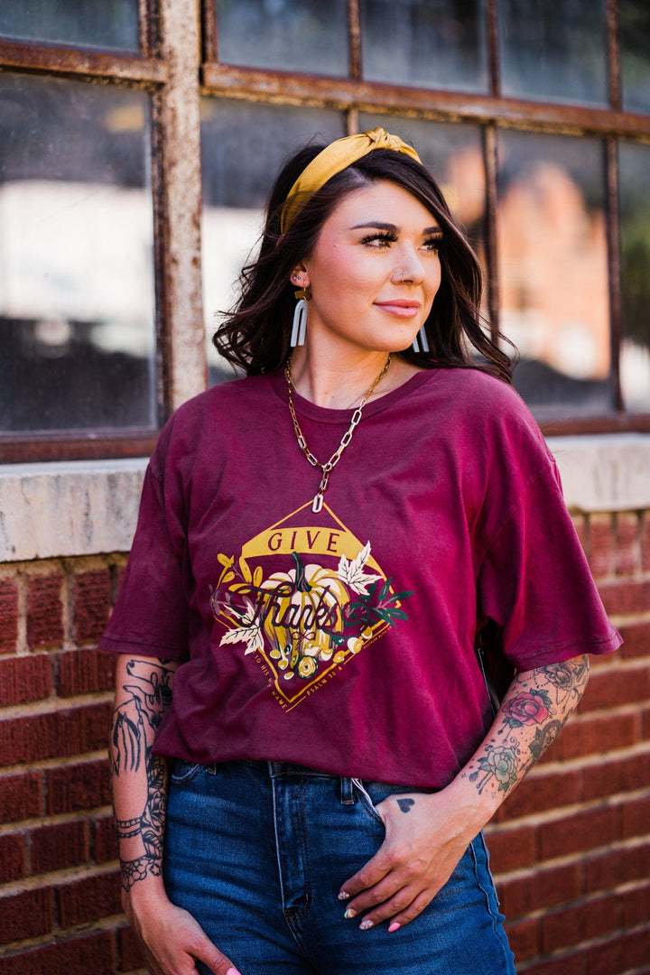 Give Thanks Holy Name Solid Tee