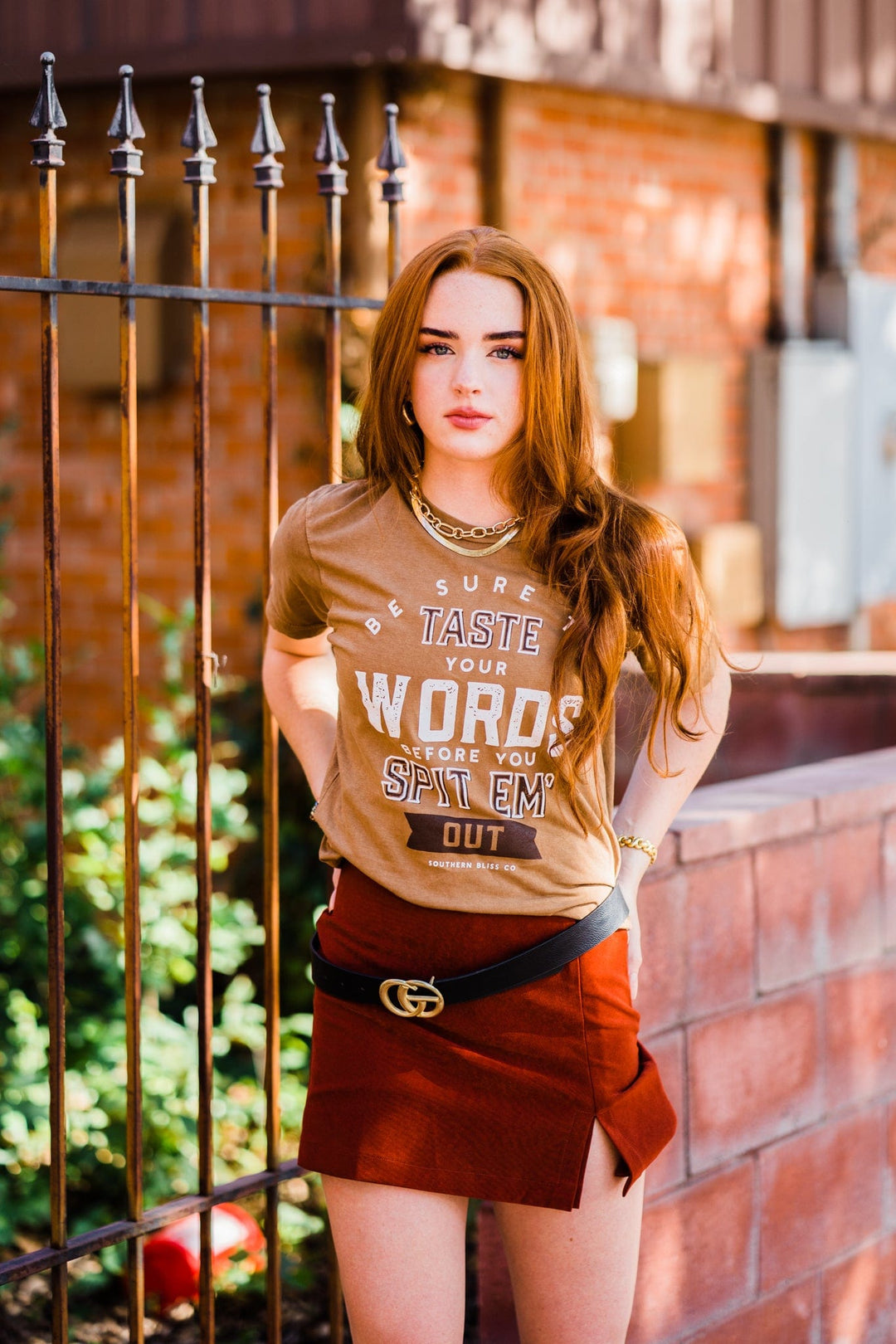 Taste Your Words Camel Tee