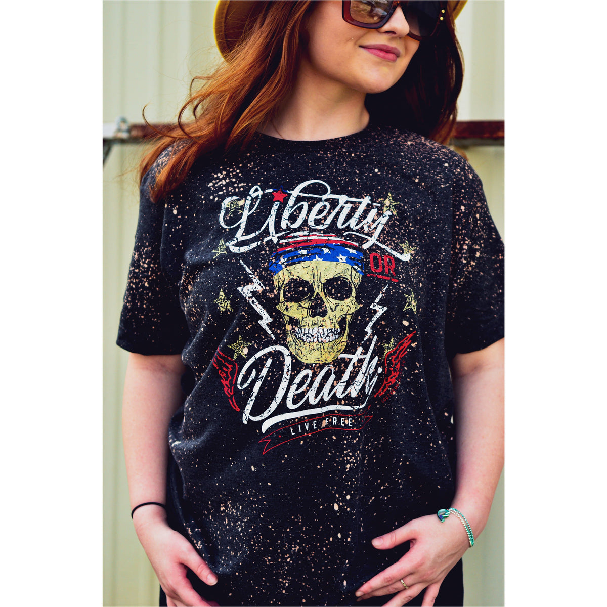 Atlanta Braves Bleached Tee – The Southern Lace Boutique