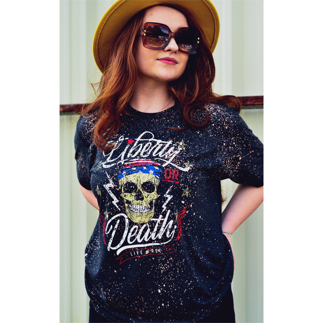 Liberty or Death Bleached Tee