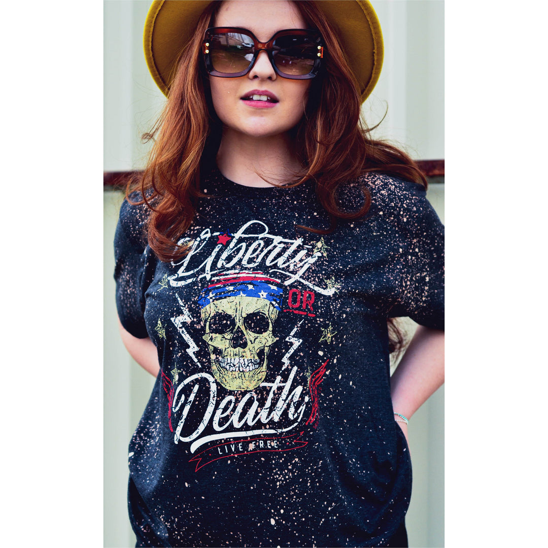 Liberty or Death Bleached Tee