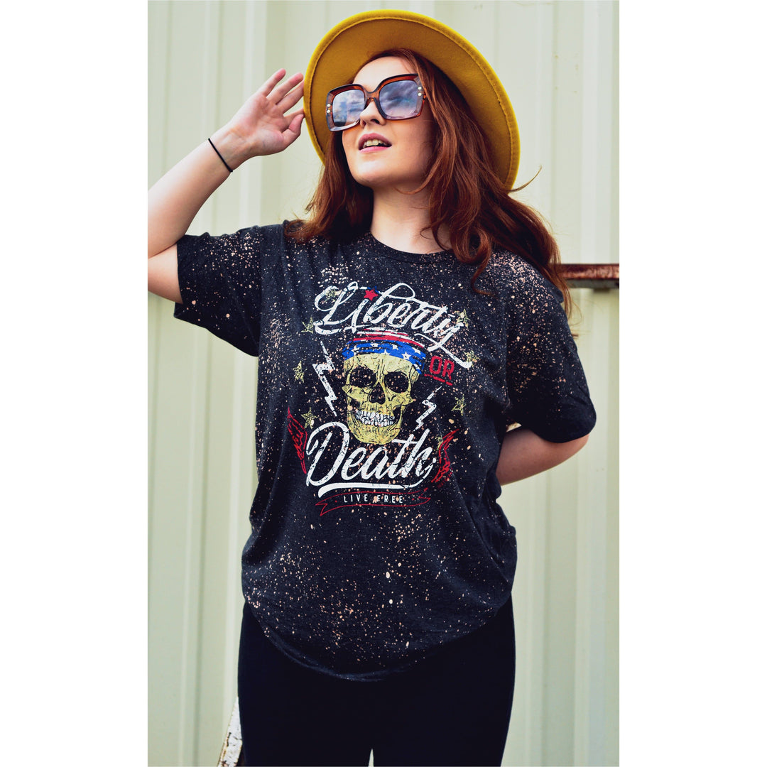 Liberty or Death Bleached Tee