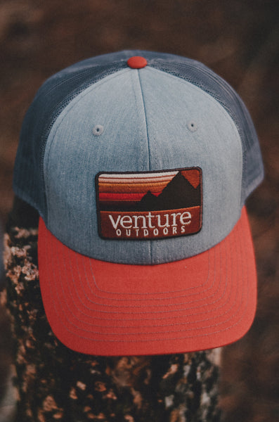VENTURE - Sunset Mountain Orange/Grey/Grey Hat